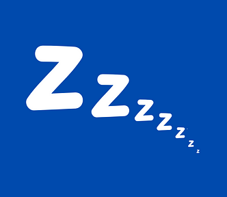 An image by the author of Zs cascading down, suggesting falling into deep sleep.