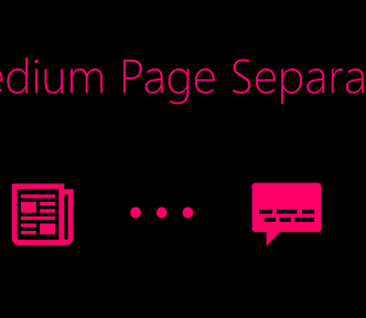 medium page separator, medium separator, medium page break, medium ellipsis, medium three dots, medium page divider, icon