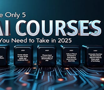 The Only 5 AI Courses You Need to Take in 2025 (Backed by Industry Leaders) — Featured image