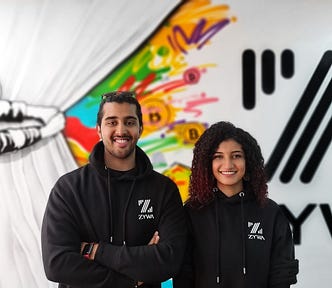 Alok and Nuha, Zywa Co-founders