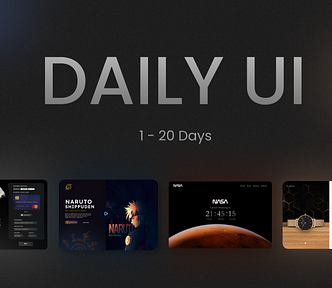 Daily UI day 001–020