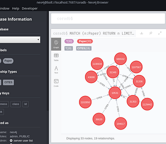 Neo4j Browser Window