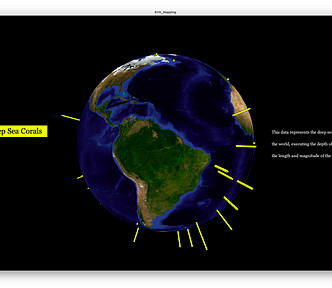 Data visualization of Deep Sea Corals around the world.