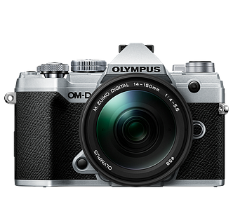 Olympus OM-D E-M5 Mark III camera with retro silver looks