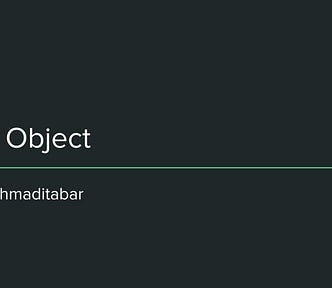 God Object By Majid Ahmaditabar