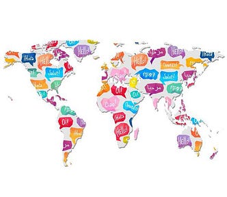 The Language Map Illustration. Picture by: Farandwide.com