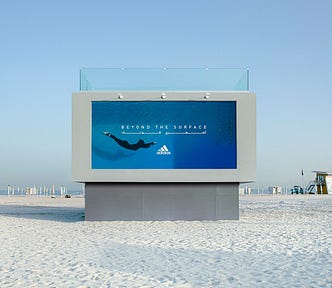 Adidas’ Swimmable Billboard — Beyond the surface