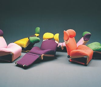 Designed by Toshiyuki Kita, the Wink Chair is a permanent collection of the Musuem of Modern Art (MOMA) (Source: Toshiyukikita.com)