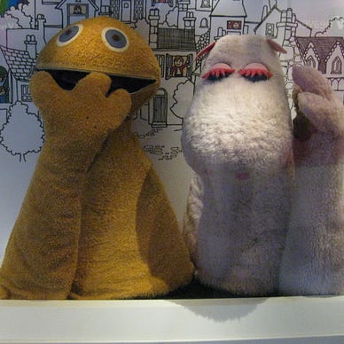Zippy and George, two characters from the TV show Rainbow