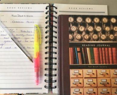Book journal and coloured pens — Posy’s own