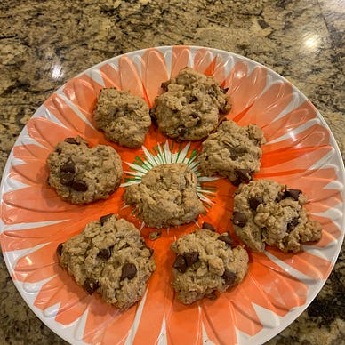 Oatmeal chocolate chip cookies
