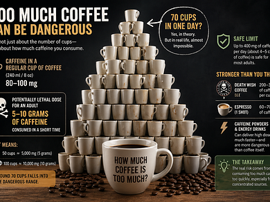 Did You Know Too Much Coffee Can Actually Kill You? | by Rosario Licodia |  Did You KnowShort Fun Facts | Apr, 2026 | Medium