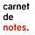 Carnet de notes