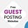 Free Guest Posting Websites