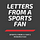 Letters from a Sports Fan