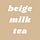 beige milk tea