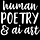 Human Poetry and AI Art