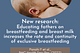 New research: Educating fathers on breastfeeding and breast milk increases the rate and continuity…