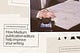 title of the post overlaid with an image of a person hand-editing a story