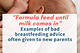 “Formula feed until milk comes in” — Questionable breastfeeding advice often given to new parents.