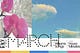 A header graphic divided in to horizontal sections. The top section has two photos next to each other with no padding. On the left is a a close-up photo of the back of two pink orchid flowers in front of a snow-covered windowsill. On the right is a a photo of a blue sky with two large clouds, and the top of a large highway streetlight pole. Below the photos is text denoting March’s edition of WILT (this post) and the metadata of the music described throughout.