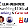 An image of the paper title and research team. Title — LLM-Blender: Ensembling LLMs with Pairwise Ranking & Generative Fusion. Researchers Dongfu Jian, Xiang Ren, and Bill Yuchen Lin. This was an ACL 2023 conference paper.