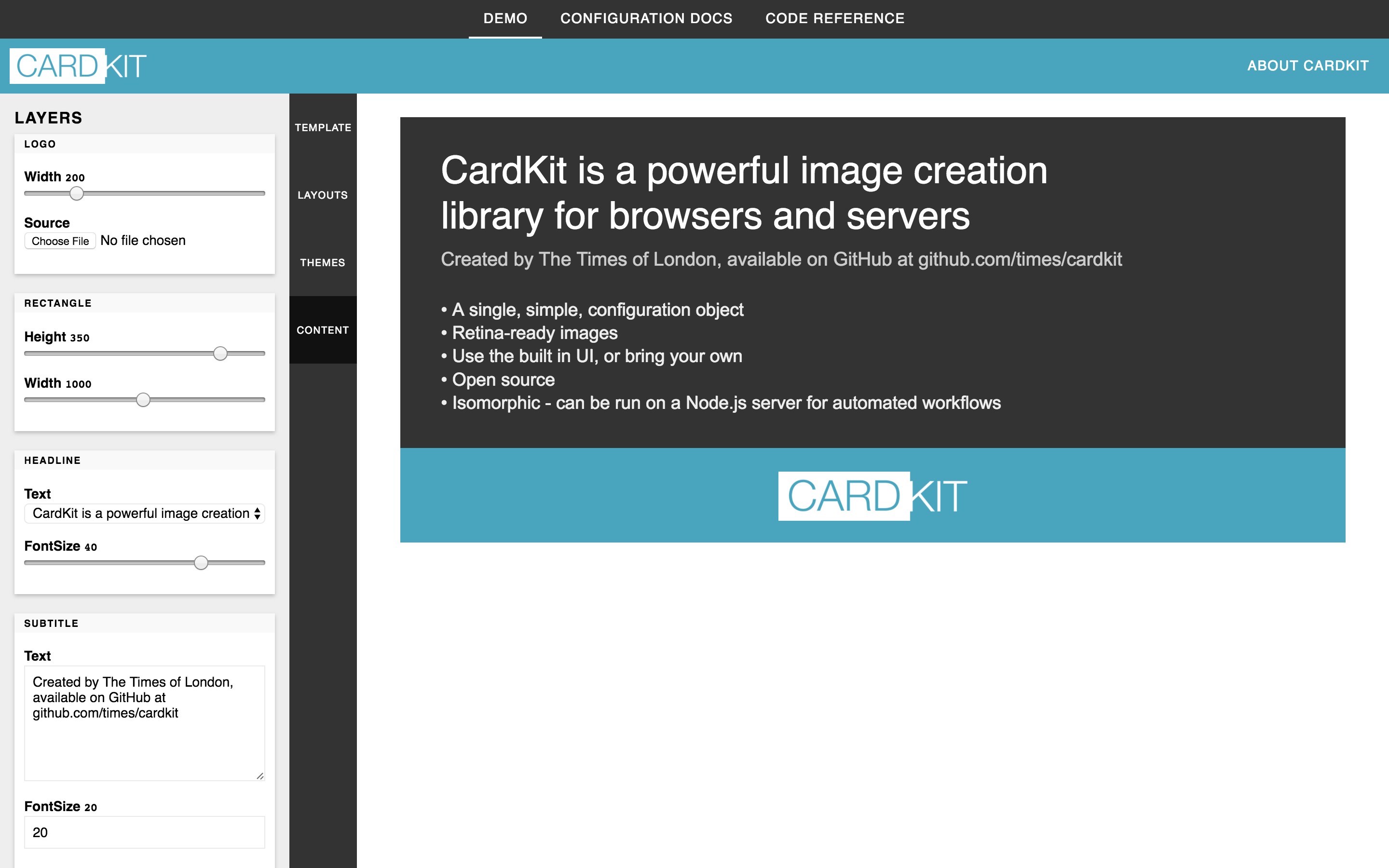 Getting started with CardKit 2