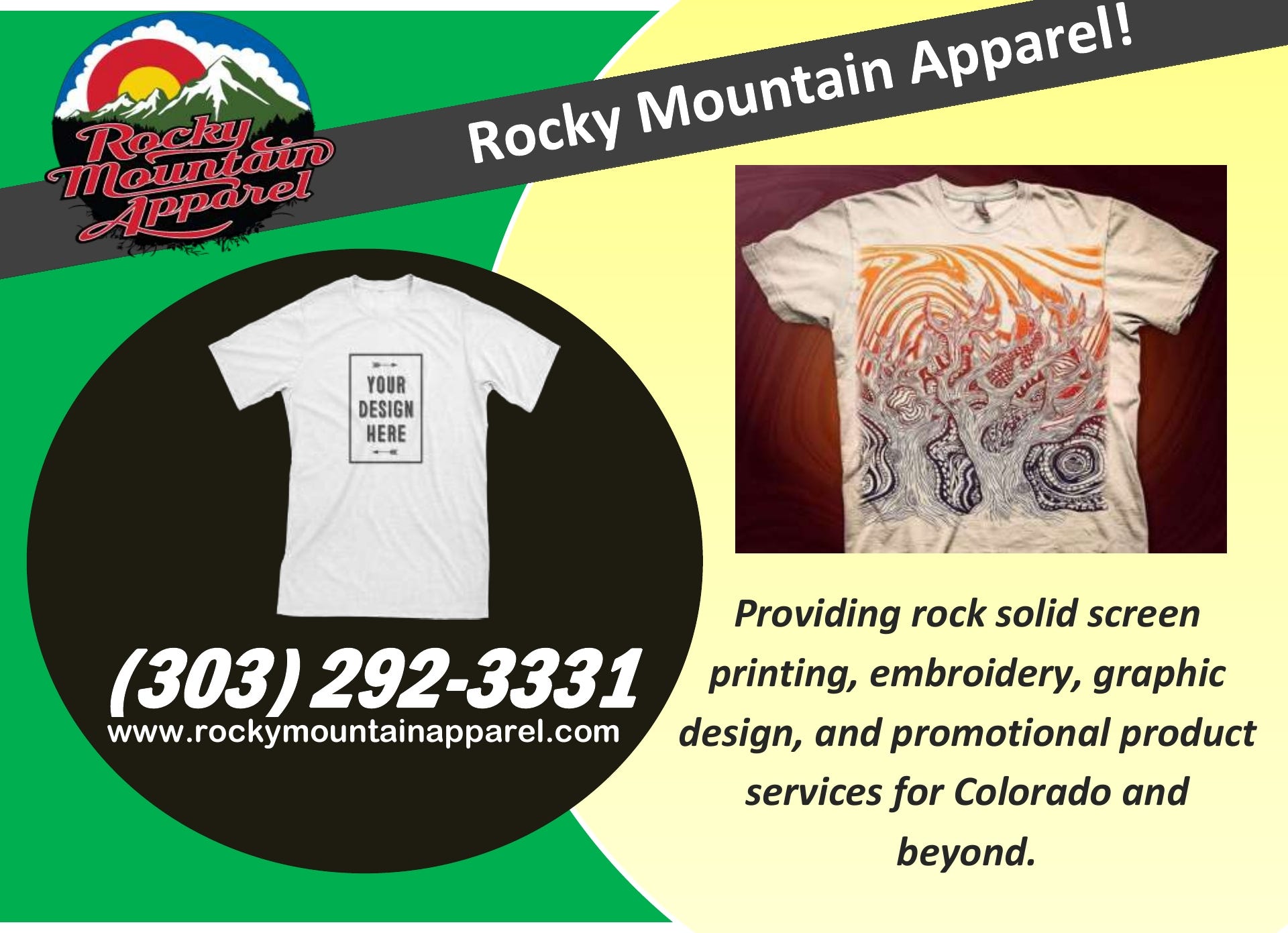 CUSTOM PRINTED TSHIRTS. See more… by Rocky Mountain Apparel Medium