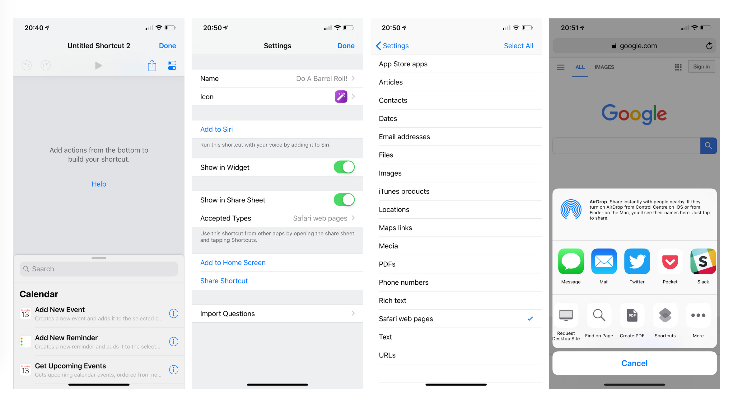 Hacking around with JavaScript and Shortcuts in iOS 12