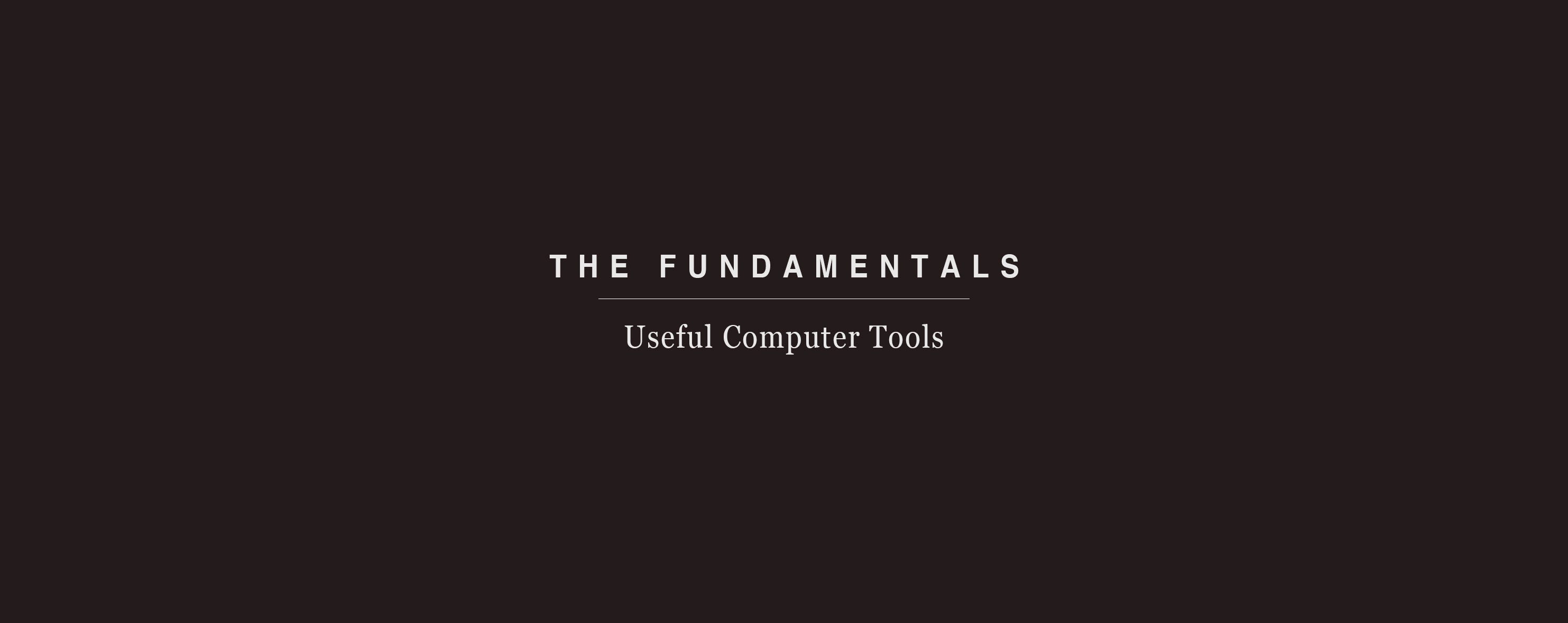 My favourite Mac tools.