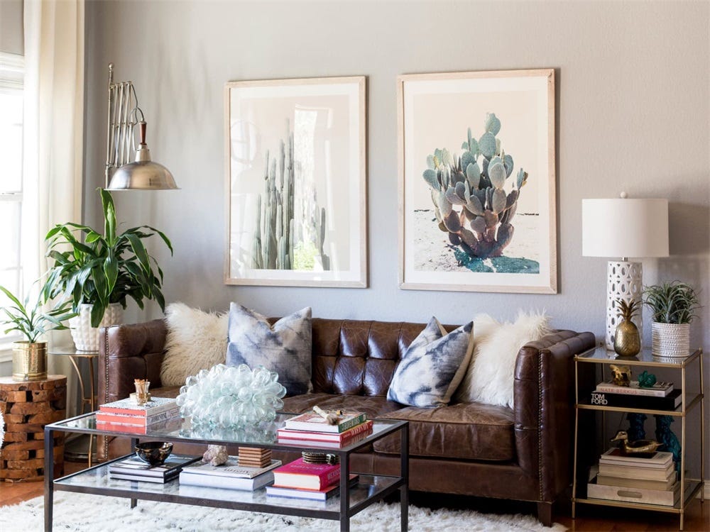 How to Hang Two Pictures Above a Couch by nick chen Medium