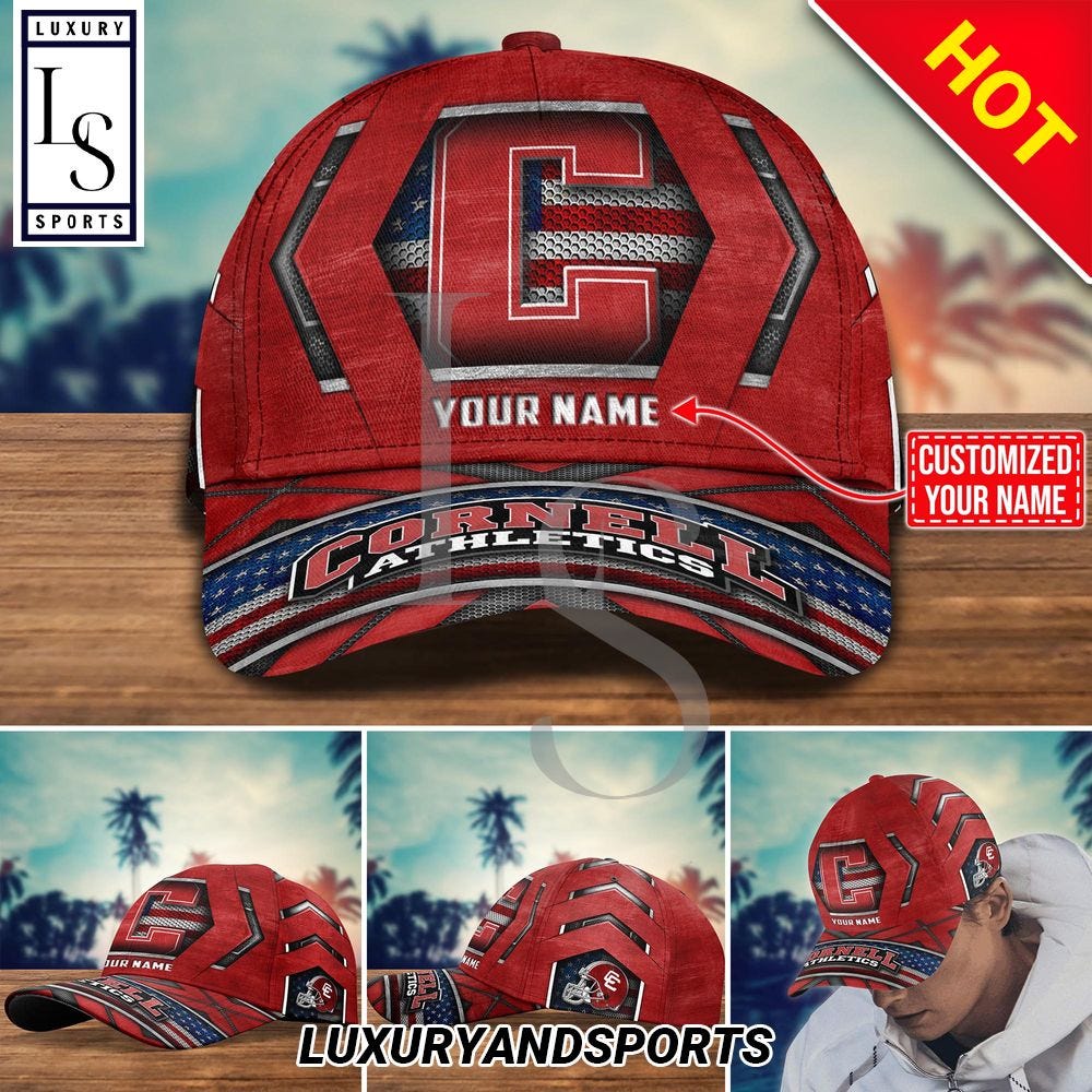 Cornell Big Red US Flag Trending Custom Name Classic Cap | by ...