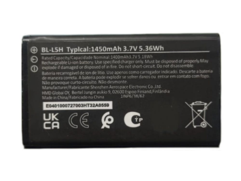 Hochwertiger Akku NOKIA BL-L5H NOKIA 105 4G/110 4G/125/150