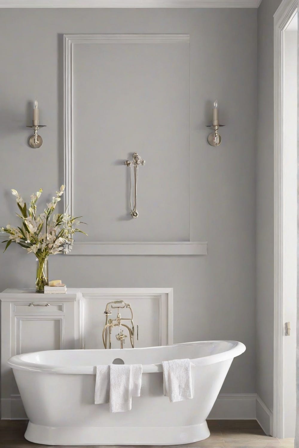 Bathroom Walls: Repose Gray SW 7015–2024 Wall Paint Guide | by Home Cabinet Expert | Medium