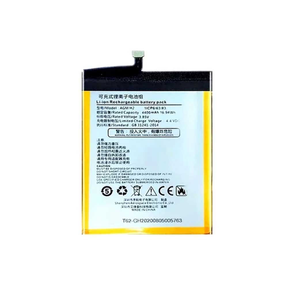 Compra alta calidad AGM AGM-H2 Celulares Bateria 4400mAh 3.85V