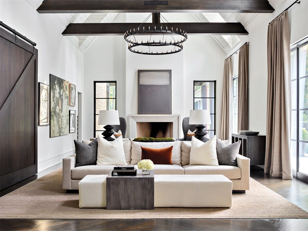 Maximizing Vaulted Ceilings: Living Room Wall Decor Ideas - Doğtaş