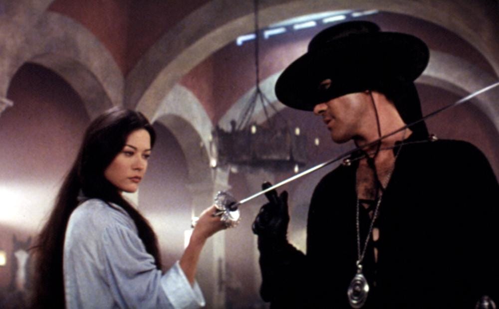 The Mask of Zorro” leaves its mark as a daring, spirited example of the  action-adventure genre | by Victor DeBonis | Medium