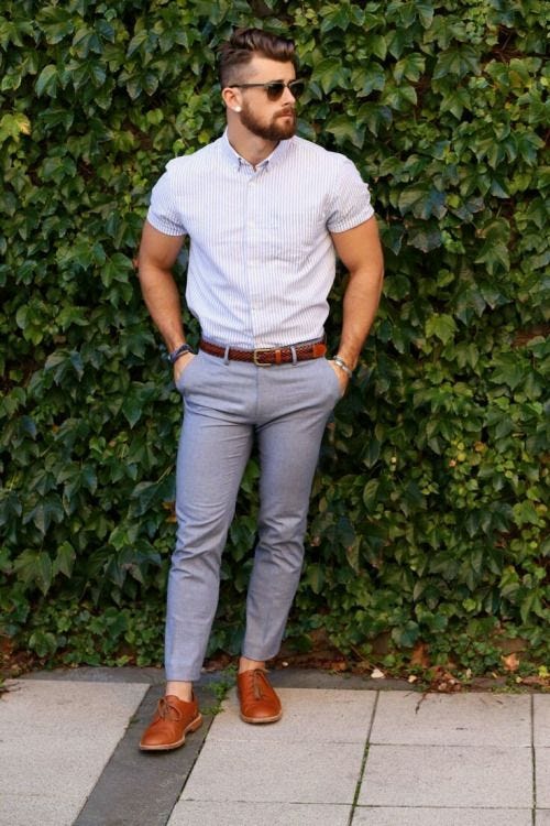 black dress shirt grey pants brown shoes Brown Shoes Grey Suit Black Dress Shirt Black Shirt Grey Pants Brown Shoes  Outfit Grey Suit Black Shirt