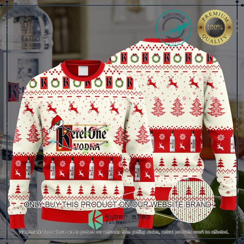 Ketel One Santa Hat Christmas Christmas Sweater by FASHION