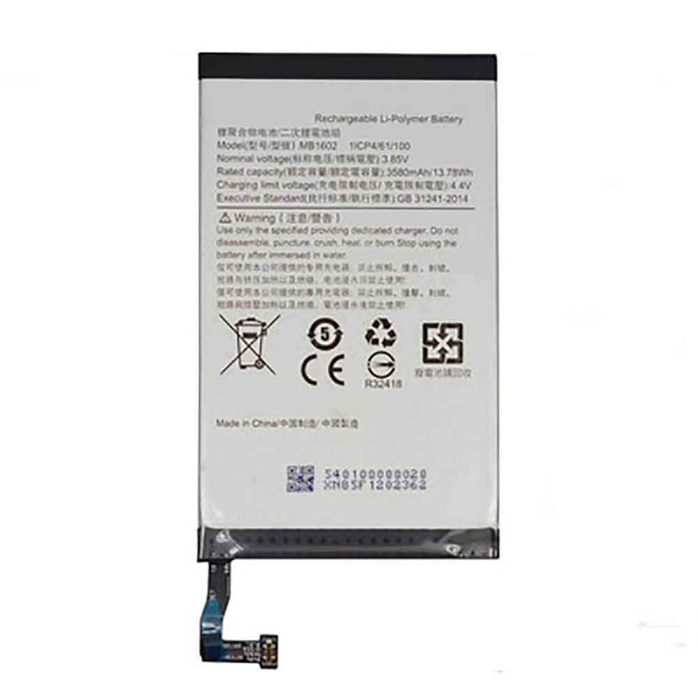 Compra alta calidad MEITU MB1602 Celulares Bateria 3580mAh 3.85V