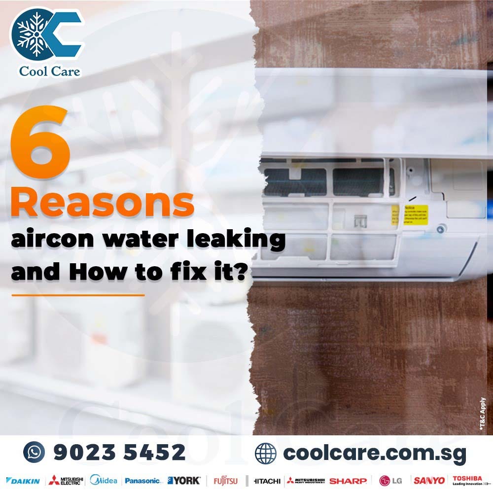 6 Reasons aircon water leaking and How to fix it? — Coolcare | by Coolcare  Aircon | Medium