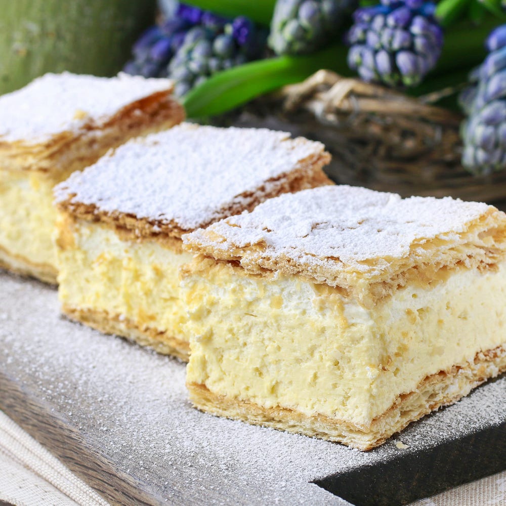 Cremeschnitte- a cake with a unique taste and aroma which you will ...