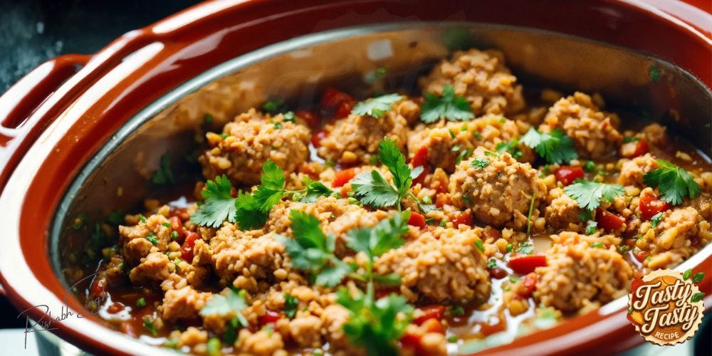 How To Make Ground Chicken Crock Pot Recipe by Culinary Art's