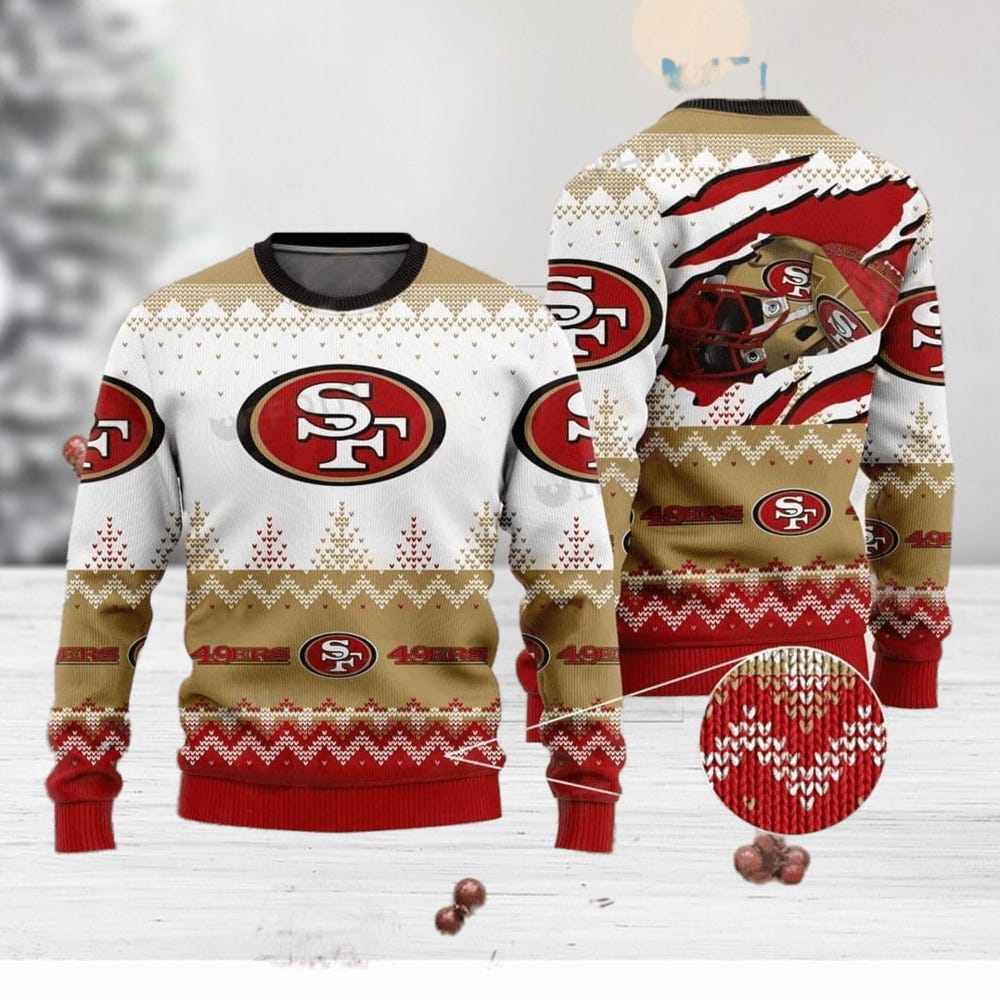 San Francisco 49ers For Christmas Gift For 49ers Fans Ugly Sweater -  T-shirts Low Price