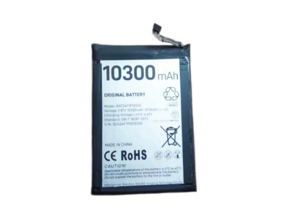 Perfekt kompatibel mit Originalakku DOOGEE BAT24F1P10300 3.87V, 10300mAh/39.86Wh