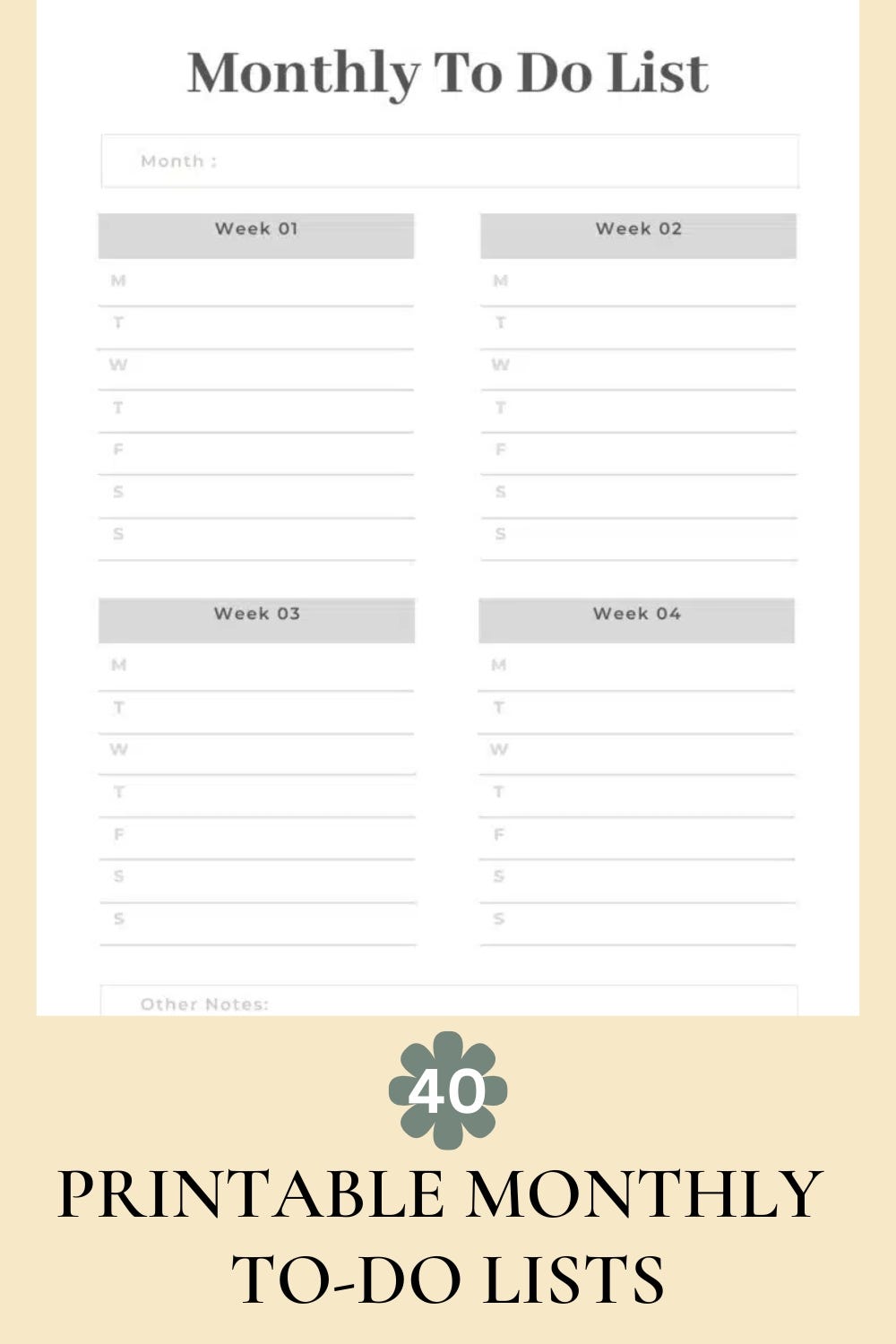 Cute Printable To-Do List {Free PDF with Lovely Plants Design