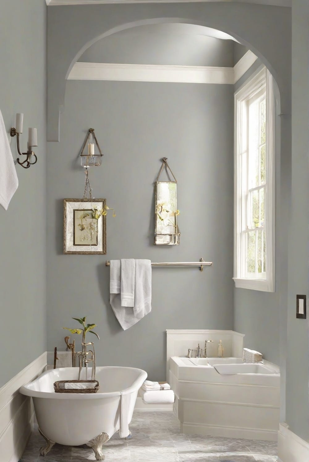 Bathroom Walls Grayish SW 60012024 Wall Paint Guide by Home
