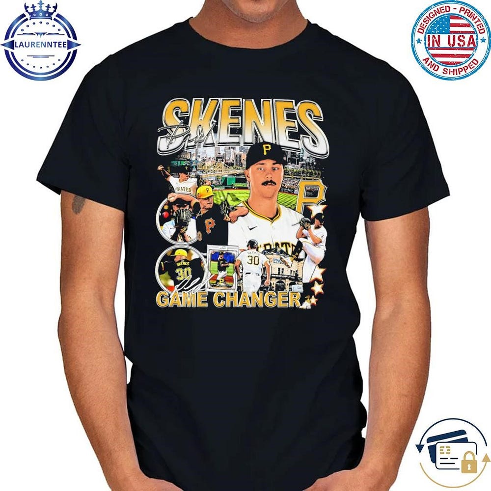 Pittsburgh paul skenes signature shirt by Gonhung May, 2024 Medium