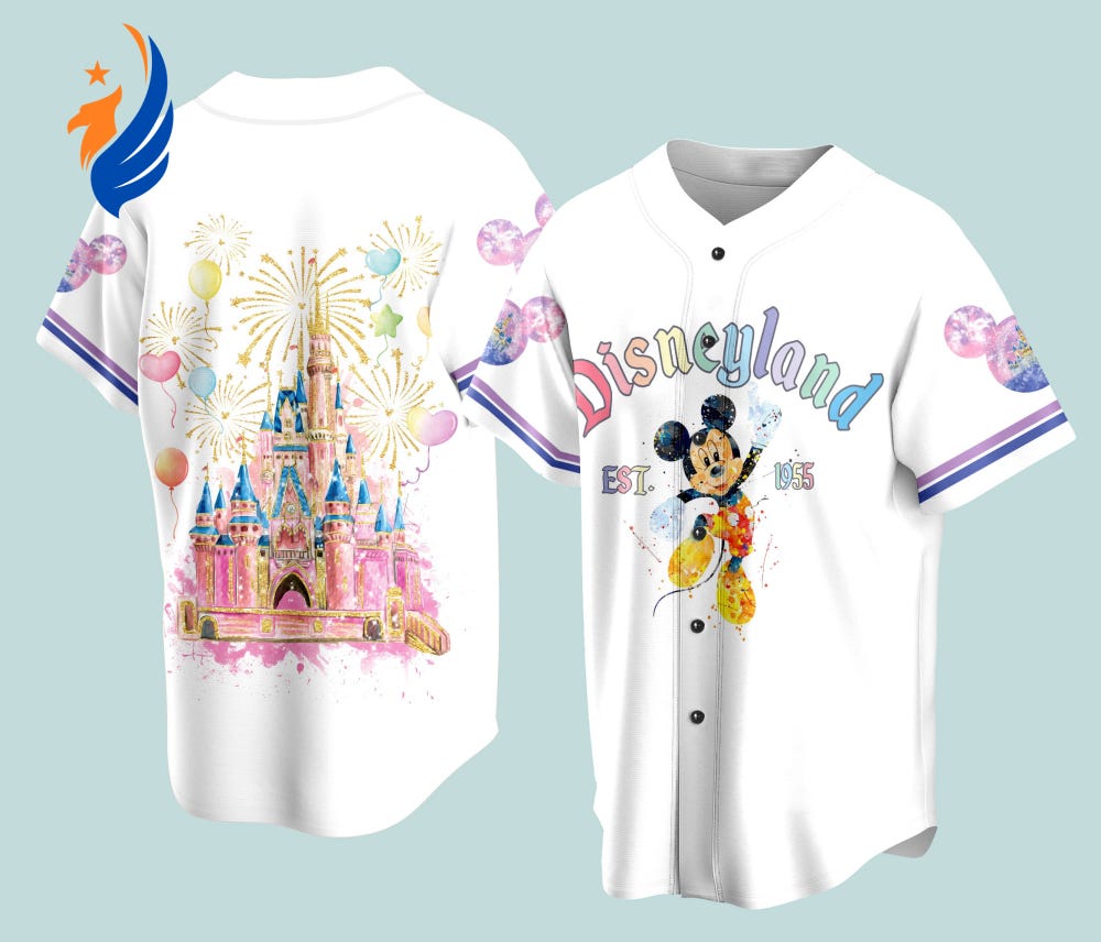 Disneyland Baseball Jersey: Mickey Head Family Vacation & Magic Kingdom WDW — Perfect for Baseball…