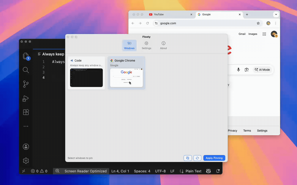 BetterTouchTool vs Floaty: Always-On-Top Windows on Mac — Floaty for macOS